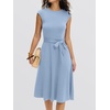 image:imageANRABESS Women Cap Sleeve Cocktail Party Semi Formal Midi Dress 2026 Summer Spring ALine Swing Wedding Guest Vintage DressesLight Blue