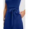 image:imageANRABESS Women Cap Sleeve Cocktail Party Semi Formal Midi Dress 2026 Summer Spring ALine Swing Wedding Guest Vintage DressesRoyal Blue