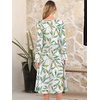 image:imageANRABESS Women Long Sleeve Midi Dress Crewneck Fall Fashion Casual Flowy ALine Long Dresses Vacation Outfit with PocketFloral Colorful