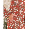 image:imageANRABESS Women Long Sleeve Midi Dress Crewneck Fall Fashion Casual Flowy ALine Long Dresses Vacation Outfit with PocketPrint Green White Floral