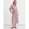 image:imageANRABESS Women Summer Short Sleeve Midi Dress Striped amp Gingham Casual ALine Button Collar Shirt Dress Beach amp VacationRed White Stripe