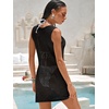 image:imageANRABESS Women Swimsuits Cover Up Slim Crochet Swimwear Summer Tank Little Dress Bathing Suit Vacation Beach Clothes OutfitsBlack