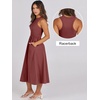 image:imageANRABESS Womens 2026 Summer Casual Maxi Dress A line Tiered Flowy Sleeveless Crewneck T Shirt Beach Travel Long DressesBrick Red