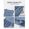 image:imageANRABESS Womens 2026 Summer Casual Maxi Dress A line Tiered Flowy Sleeveless Crewneck T Shirt Beach Travel Long DressesGray Blue