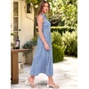 image:imageANRABESS Womens Casual Dress Summer Sleeveless V Neck Sundress Aline Flowy Beach Maxi Dresses Travel 2026 Vacation OutfitsFloral Blue