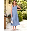 image:imageANRABESS Womens Casual Dress Summer Sleeveless V Neck Sundress Aline Flowy Beach Maxi Dresses Travel 2026 Vacation OutfitsFloral Blue