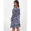 image:imageANRABESS Womens Dress Long Lantern Sleeve Square Neck Elastic Waist Ruffle Flowy Swing ALine Short Dresses 2026 Fall FashionNavy White Floral