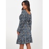 image:imageANRABESS Womens Dress Long Lantern Sleeve Square Neck Elastic Waist Ruffle Flowy Swing ALine Short Dresses 2026 Fall FashionPrint Blue White