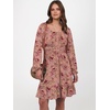 image:imageANRABESS Womens Dress Long Lantern Sleeve Square Neck Elastic Waist Ruffle Flowy Swing ALine Short Dresses 2026 Fall FashionPrint Rose Pink