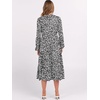 image:imageANRABESS Womens Long Lantern Sleeve Floral Midi Dresses 2026 Fall V Neck Casual Flowy Aline Tiered Boho Vacation DressFloral Black