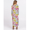 image:imageANRABESS Womens Long Sleeve Maxi Dresses 2026 Fall Outfits Casual Loose Split Travel Vacation T Shirt Dress with PocketsFloral Blue Orange Pink