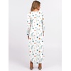 image:imageANRABESS Womens Long Sleeve Maxi Dresses 2026 Fall Outfits Casual Loose Split Travel Vacation T Shirt Dress with PocketsFloral White Blue