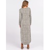 image:imageANRABESS Womens Long Sleeve Maxi Dresses 2026 Fall Outfits Casual Loose Split Travel Vacation T Shirt Dress with PocketsKhaki Polka Dot