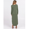 image:imageANRABESS Womens Long Sleeve Maxi Dresses 2026 Fall Outfits Casual Loose Split Travel Vacation T Shirt Dress with PocketsSage Green