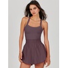 image:imageANRABESS Womens Mini Tennis Dresses Skort Summer Sleeveless One Piece Workout Romper Dress with Shorts Athletic 2026 OutfitPurple Brown