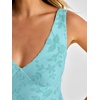 image:imageANRABESS Womens Sexy V Neck Sleeveless Wedding Guest Dresses Spring Mesh Bodycon High Slit Ruffle Hem Cocktail Maxi DressLight Blue