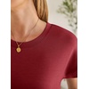 image:imageANRABESS Womens Short Sleeve Spacer Maxi Dress  PocketsSoft Thick Smooth FabricCasual LooseSpring Summer Fall TransitionCrew NeckTravel Vacation Work AllDay WearDark Red