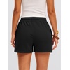 image:imageANRABESS Womens Soft Athletic Shorts Casual High Waist Summer Shorts AllDay Cozy for Gym Workout amp LoungeBlack