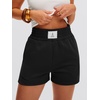 image:imageANRABESS Womens Soft Athletic Shorts Casual High Waist Summer Shorts AllDay Cozy for Gym Workout amp LoungeBlack