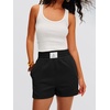 image:imageANRABESS Womens Soft Athletic Shorts Casual High Waist Summer Shorts AllDay Cozy for Gym Workout amp LoungeBlack