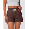 image:imageANRABESS Womens Soft Athletic Shorts Casual High Waist Summer Shorts AllDay Cozy for Gym Workout amp LoungeCoffee