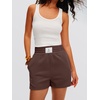 image:imageANRABESS Womens Soft Athletic Shorts Casual High Waist Summer Shorts AllDay Cozy for Gym Workout amp LoungeCoffee