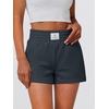 image:imageANRABESS Womens Soft Athletic Shorts Casual High Waist Summer Shorts AllDay Cozy for Gym Workout amp LoungeDusty Grey Blue