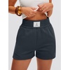 image:imageANRABESS Womens Soft Athletic Shorts Casual High Waist Summer Shorts AllDay Cozy for Gym Workout amp LoungeDusty Grey Blue