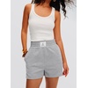 image:imageANRABESS Womens Soft Athletic Shorts Casual High Waist Summer Shorts AllDay Cozy for Gym Workout amp LoungeHeather Grey