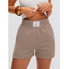 image:imageANRABESS Womens Soft Athletic Shorts Casual High Waist Summer Shorts AllDay Cozy for Gym Workout amp LoungeKhaki