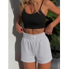 image:imageANRABESS Womens Soft Athletic Shorts Casual High Waist Summer Shorts AllDay Cozy for Gym Workout amp LoungeLight Grey