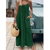 image:imageANRABESS Womens Spaghetti Strap Backless Cami Maxi Dresses  Loose Flowy Long SundressLightweight CozyLounge House Beach Vacation OutfitsCasualSummer Spring ClothesForest Green