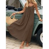 image:imageANRABESS Womens Spaghetti Strap Backless Cami Maxi Dresses  Loose Flowy Long SundressLightweight CozyLounge House Beach Vacation OutfitsCasualSummer Spring ClothesBrown