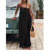 image:imageANRABESS Womens Spaghetti Strap Backless Cami Maxi Dresses  Loose Flowy Long SundressLightweight CozyLounge House Beach Vacation OutfitsCasualSummer Spring ClothesBlack