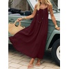 image:imageANRABESS Womens Spaghetti Strap Backless Cami Maxi Dresses  Loose Flowy Long SundressLightweight CozyLounge House Beach Vacation OutfitsCasualSummer Spring ClothesWine Red