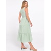image:imageANRABESS Womens Summer Casual Maxi Dress Sleeveless Crewneck Smocked 2026 Flowy Plaid Tiered Boho A Line Beach Long SundressGreen Plaid