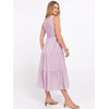 image:imageANRABESS Womens Summer Casual Maxi Dress Sleeveless Crewneck Smocked 2026 Flowy Plaid Tiered Boho A Line Beach Long SundressPink White Plaid