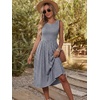 image:imageANRABESS Womens Summer Casual Midi Dresses Sleeveless Smocked Elastic Waist Flowy Sundress 2026 Spring Beach Vacation ClothesNavy Blue White Striped