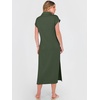 image:imageANRABESS Womens Summer Casual Polo V Neck DressesArmy Green