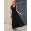 image:imageANRABESS Womens Summer Floral Maxi Dress A Line TulleElegant for Wedding Guest amp Beach VacationFlowy Casual Boho OutfitsBlack