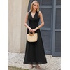 image:imageANRABESS Womens Summer Floral Maxi Dress A Line TulleElegant for Wedding Guest amp Beach VacationFlowy Casual Boho OutfitsBlack