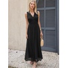 image:imageANRABESS Womens Summer Floral Maxi Dress A Line TulleElegant for Wedding Guest amp Beach VacationFlowy Casual Boho OutfitsBlack