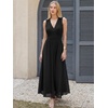 image:imageANRABESS Womens Summer Floral Maxi Dress A Line TulleElegant for Wedding Guest amp Beach VacationFlowy Casual Boho OutfitsBlack