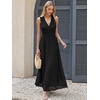 image:imageANRABESS Womens Summer Floral Maxi Dress A Line TulleElegant for Wedding Guest amp Beach VacationFlowy Casual Boho OutfitsBlack