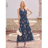 image:imageANRABESS Womens Summer Floral Maxi Dress A Line TulleElegant for Wedding Guest amp Beach VacationFlowy Casual Boho OutfitsBlue Golden Flower