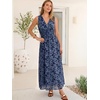 image:imageANRABESS Womens Summer Floral Maxi Dress A Line TulleElegant for Wedding Guest amp Beach VacationFlowy Casual Boho OutfitsDusty Blue