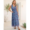 image:imageANRABESS Womens Summer Floral Maxi Dress A Line TulleElegant for Wedding Guest amp Beach VacationFlowy Casual Boho OutfitsMulticolored Rose Blue