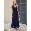 image:imageANRABESS Womens Summer Floral Maxi Dress A Line TulleElegant for Wedding Guest amp Beach VacationFlowy Casual Boho OutfitsNavy Blue