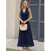 image:imageANRABESS Womens Summer Floral Maxi Dress A Line TulleElegant for Wedding Guest amp Beach VacationFlowy Casual Boho OutfitsNavy Blue