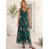 image:imageANRABESS Womens Summer Floral Maxi Dress A Line TulleElegant for Wedding Guest amp Beach VacationFlowy Casual Boho OutfitsOrange Floral Dark Green